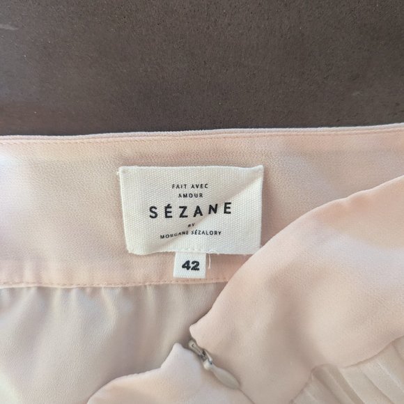 Sézane Dino Skirt | Nude (pale pink blush) - Picture 2 of 16